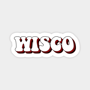 Wisco lettering Sticker